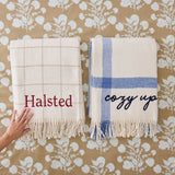 Throw Blanket Blue Plaid Weezie