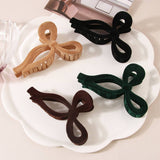 Retro Velvet Bow Clip
