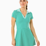 Cricket Dress Greenbrier Stripe Super White