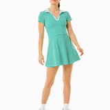 Cricket Dress Greenbrier Stripe Super White