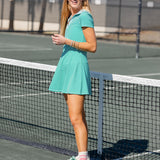 Cricket Dress Greenbrier Stripe Super White
