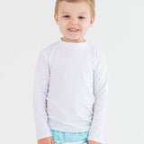 White Long Sleeve Rash Guard