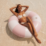 Pink Vintage Stripe Tube Float
