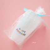 Happy Birthday Frosted Cups | Set of 6 (Double Sided)