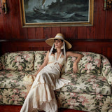 Sarah Bray Geranium Sun Hat Long Grosgrain Ribbon