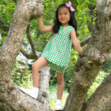 Cherry Check Scallop Top and Short Set