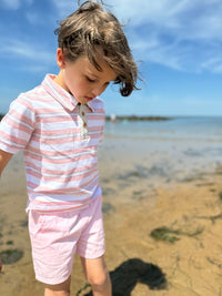 Anchor Polo Pink Grey