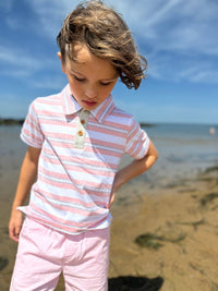 Anchor Polo Pink Grey