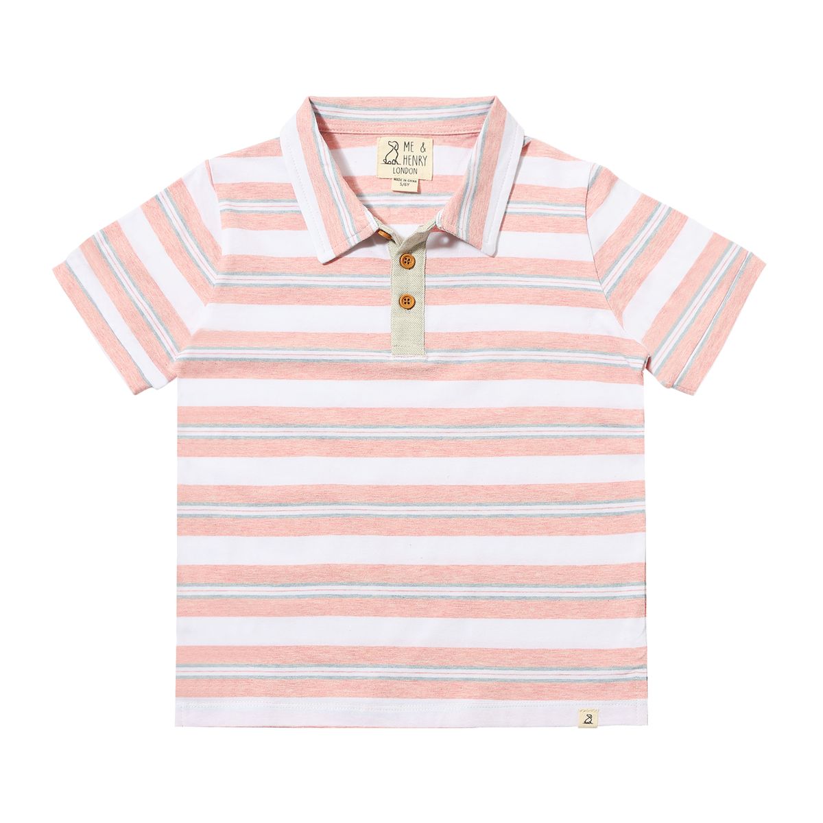Anchor Polo Pink Grey