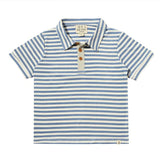 Shipping Blue & White Stripe Polo