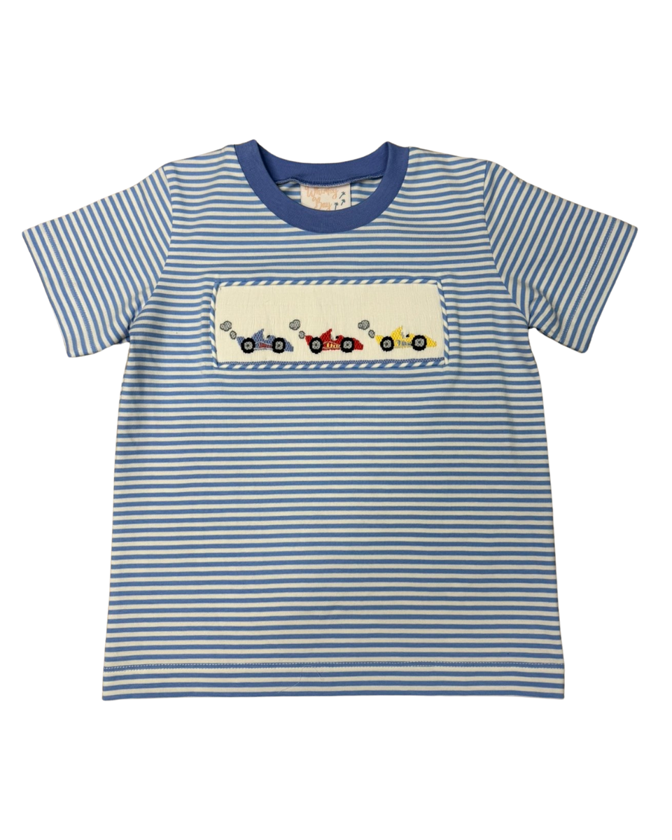 Off To The Races Smocked Shirt