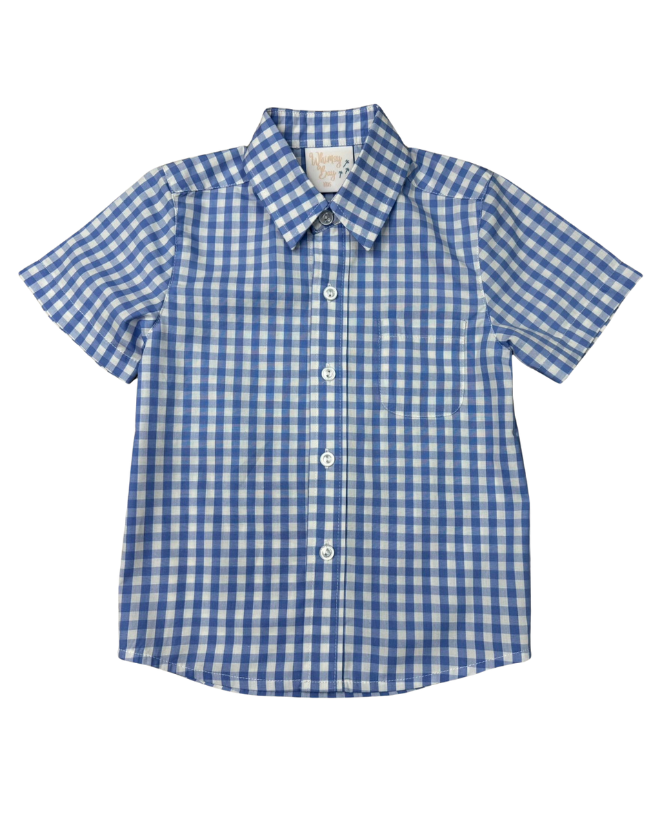 Benny Blue Check SS Button Down