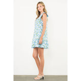 Sleeveless Flower Print Dress