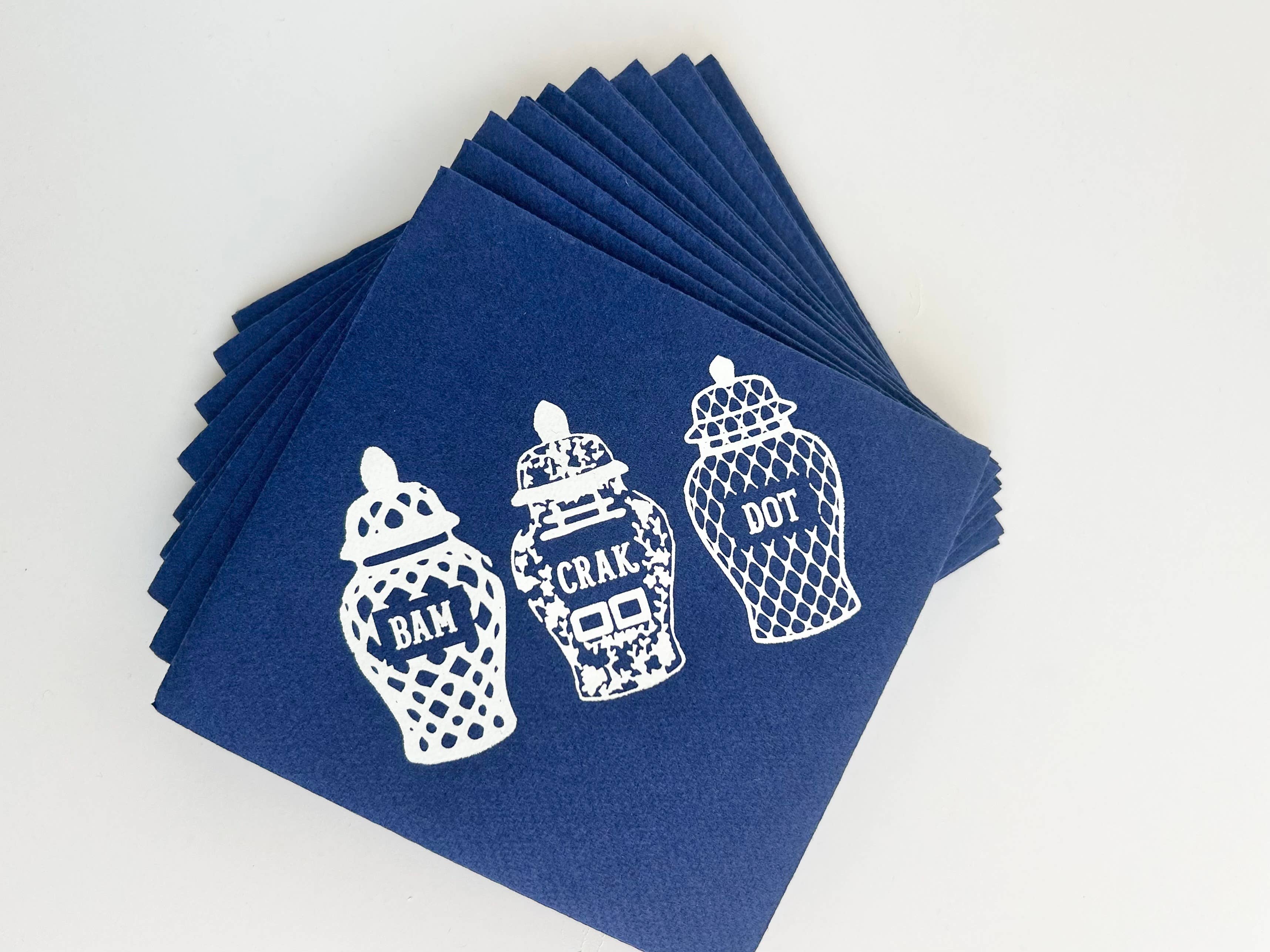 Mah Jong Cocktail Napkins