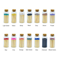 Small Match Bottles - Safety Matches in Jars - Pink