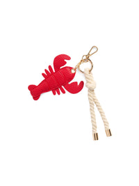 Lobster Bag Charm/Key Ring, Red