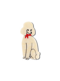 Hand-painted Poodle Claw Hair Clip | Eco-Friendly