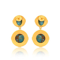Island Hopping Drop Earrings - Turquoise