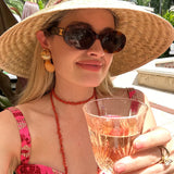 Begonia Sun Hat- Neon Green Lanyard Jade Toggle