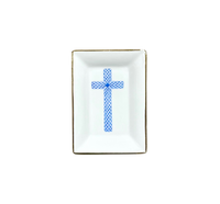 Easter Blue Cross Trinket Tray