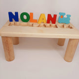 Personalized Puzzle Name Bench (Uper Case + 1 sign )