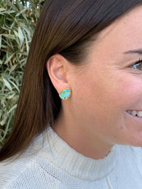 Stud Earrings - Turquoise