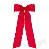 Wee Ones Girls Grosgrain Bow With Streamers