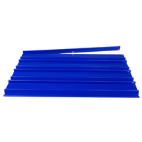 MAHJONG RACKS | Premium Acrylic | 4 Racks + 4 Pushers: Solid Indigo Blue