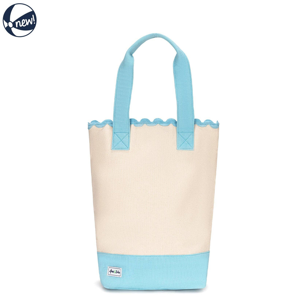 Scalloped Wine Tote