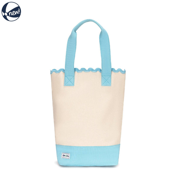 Scalloped Wine Tote
