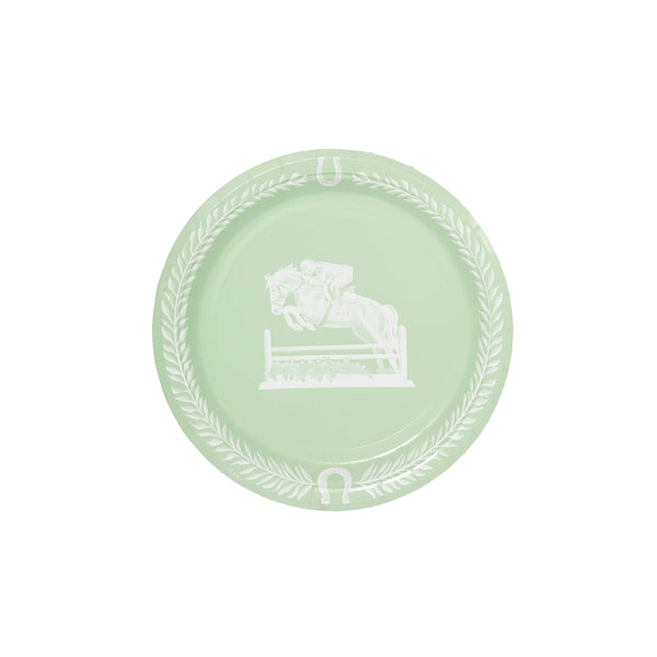 Equestrian Jasperware Inspired Dessert Paper Plates Set of 8