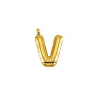 Puffy Gold Letter Pendant