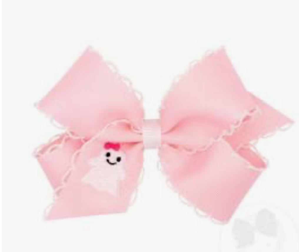 Wee Ones Medium Ghost Grosgrain Bow