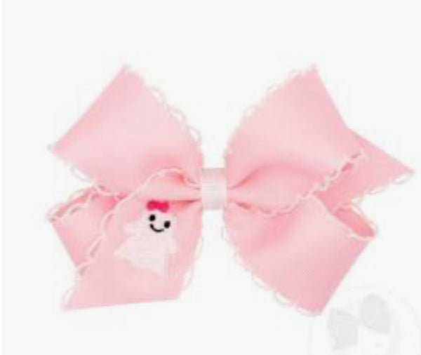 Wee Ones Medium Ghost Grosgrain Bow