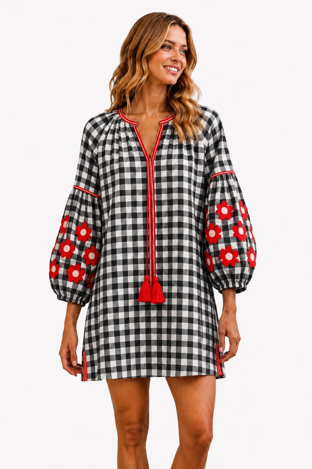 Red&Black Plaid Dress
