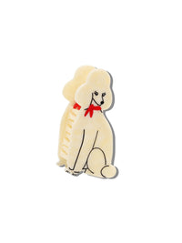 Hand-painted Poodle Claw Hair Clip | Eco-Friendly