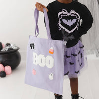 Boo Trick or Treat Patch Halloween Tote - Kids Acessories