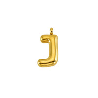 Puffy Gold Letter Pendant
