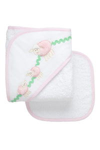 Baby Hooded Towel & Washcloth Set