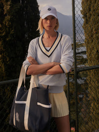 Maurice V-Neck Sweater - Xenon Blue