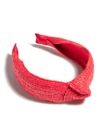 Knotted Woven Headband - Blue/Red/White