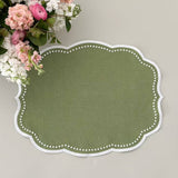 Green dots placemat