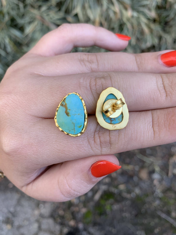Stud Earrings - Turquoise