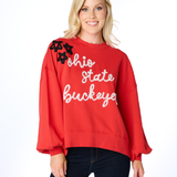 The Ohio State Buckeyes Glitter Script Balloon Pullover