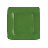 Grosgrain Border-Hunter Green Sq Salad/Dessert Plates Square