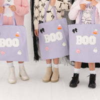 Boo Trick or Treat Patch Halloween Tote - Kids Acessories