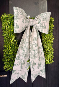 The Winter’s Eve Toile Bow