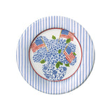 Flags And Hydrangeas Salad/Dessert Plates