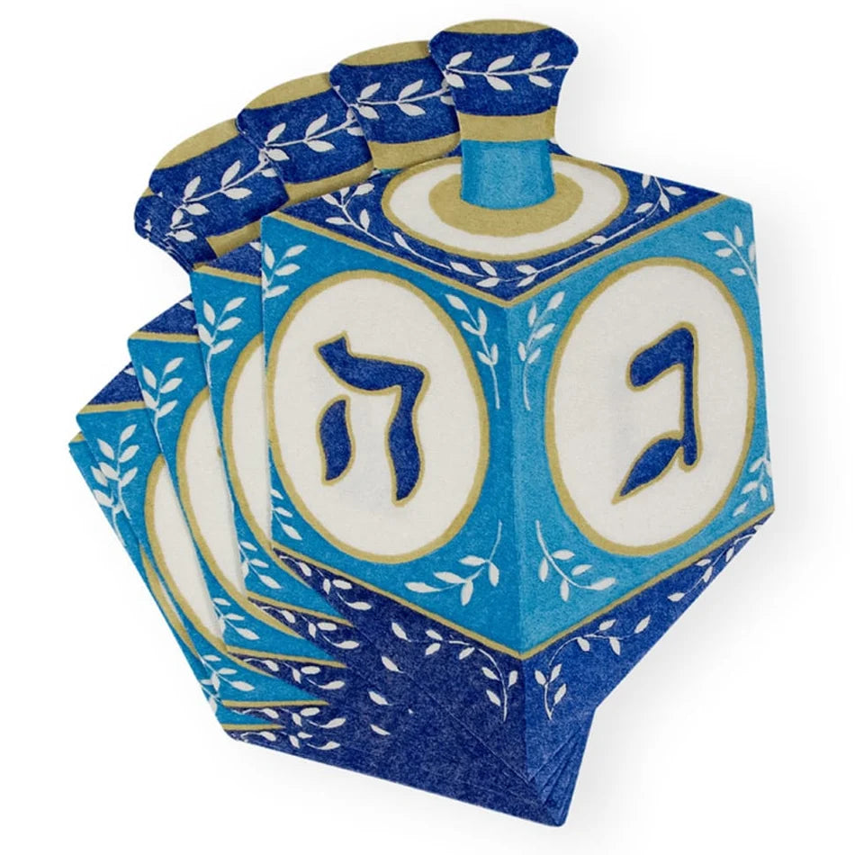 DREIDEL--DIE-CUT napkins 15