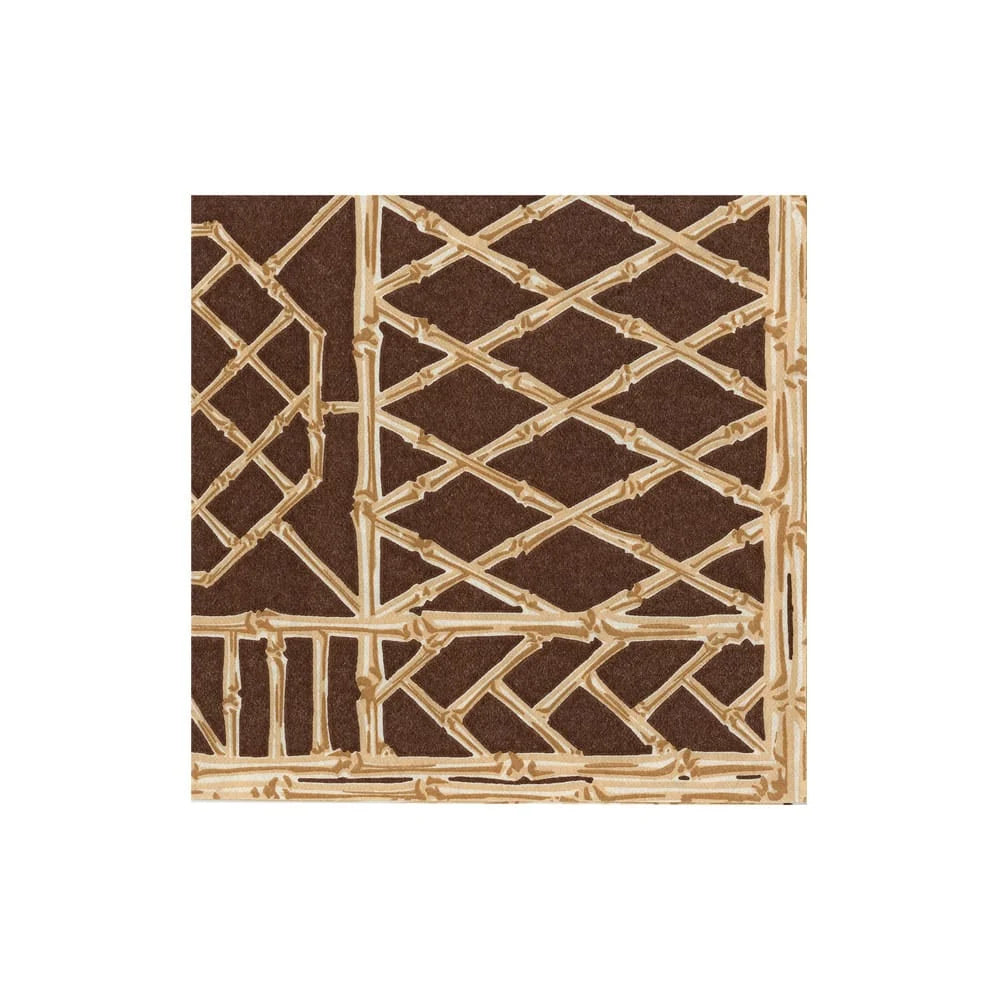 BAMBOO SCREEN CHESTNUT-PAPER LINEN cocktail